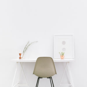 White Simple Desk